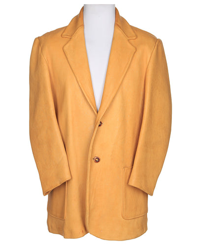 60s Tan Deer Skin Leather Jacket - L