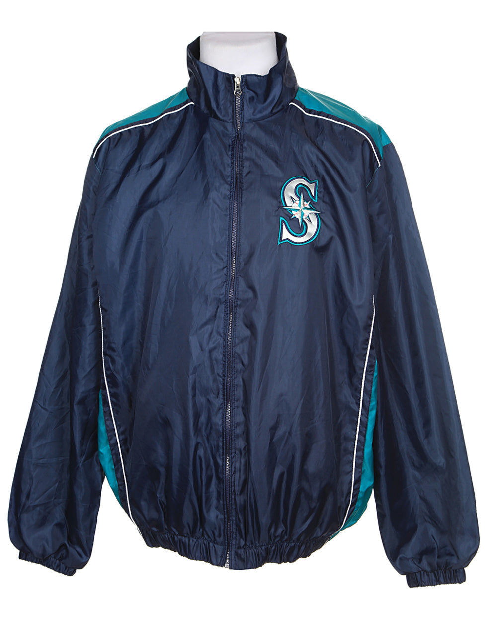 90s Seattle Mariners Navy &amp; Blue Sports Jacket - L