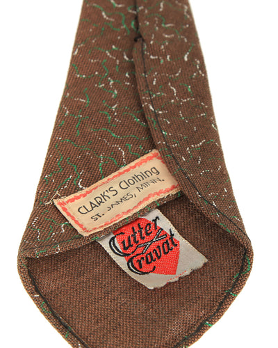 40's Green Wool Tie