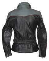 Black Leather Biker Jackets - S