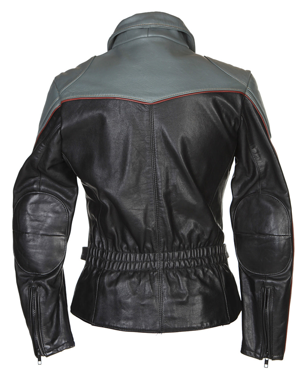 Black Leather Biker Jackets - S