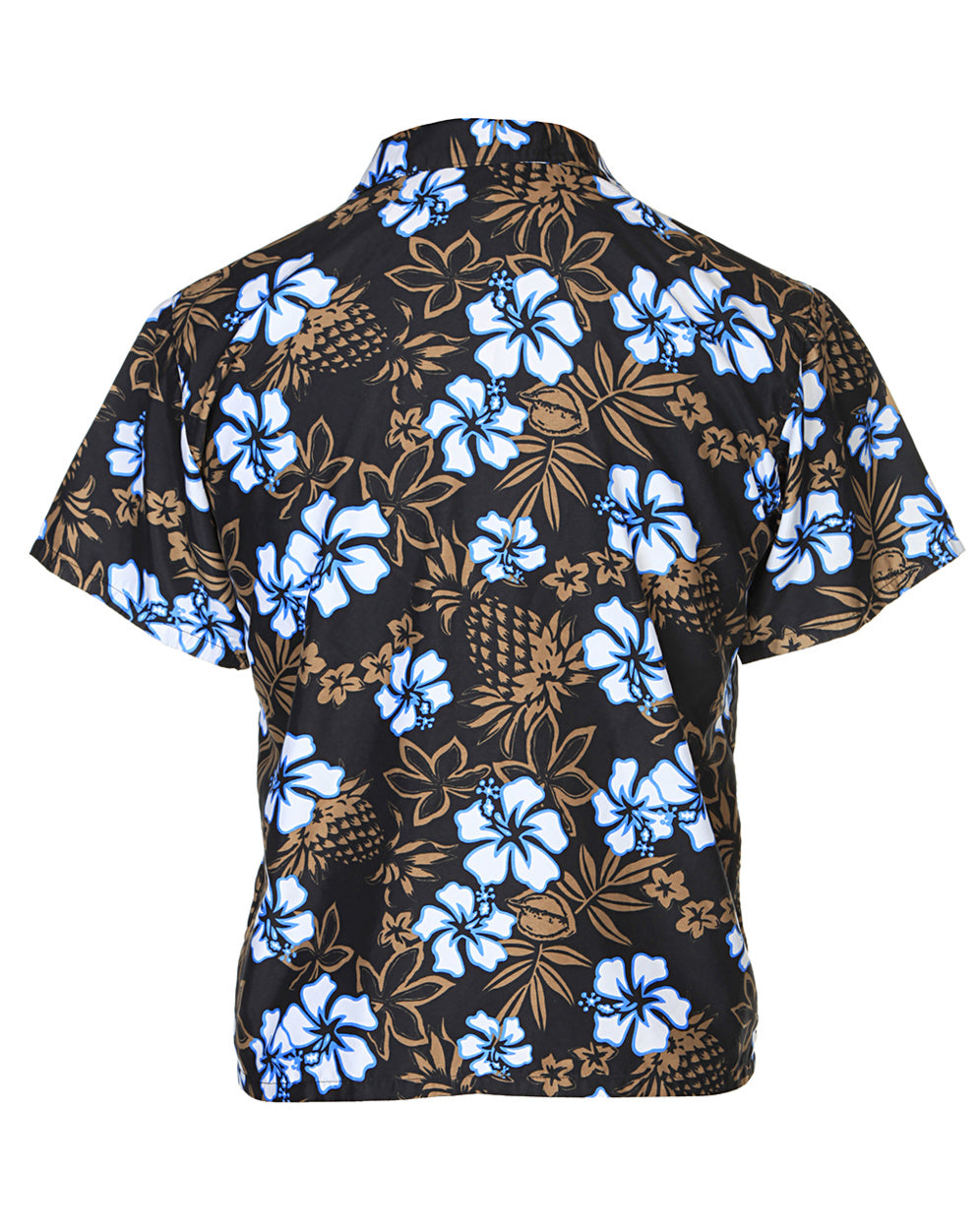 Children's Black Hawaiian Floral Shirt - C40