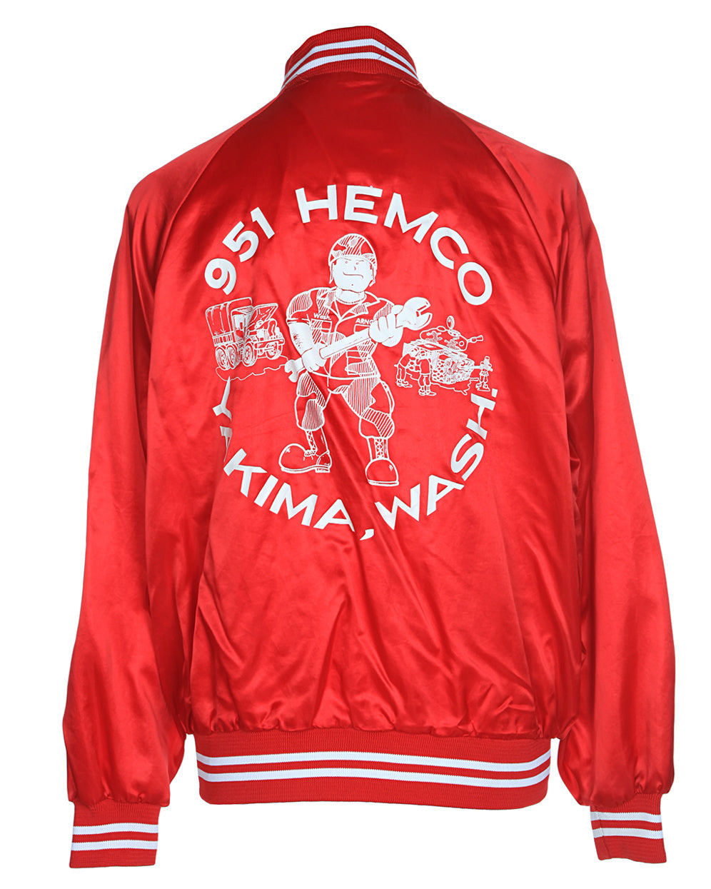 80s Red Coach Baseball Jacket - XL