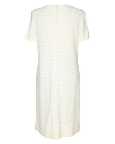 70s Cream Shift Dress - S