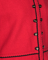 Vintage 1980s Red and Black Boucle Jacket - S