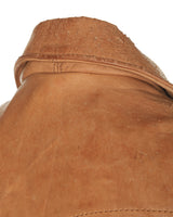 Vintage 70's Tan Western Leather Jacket - S