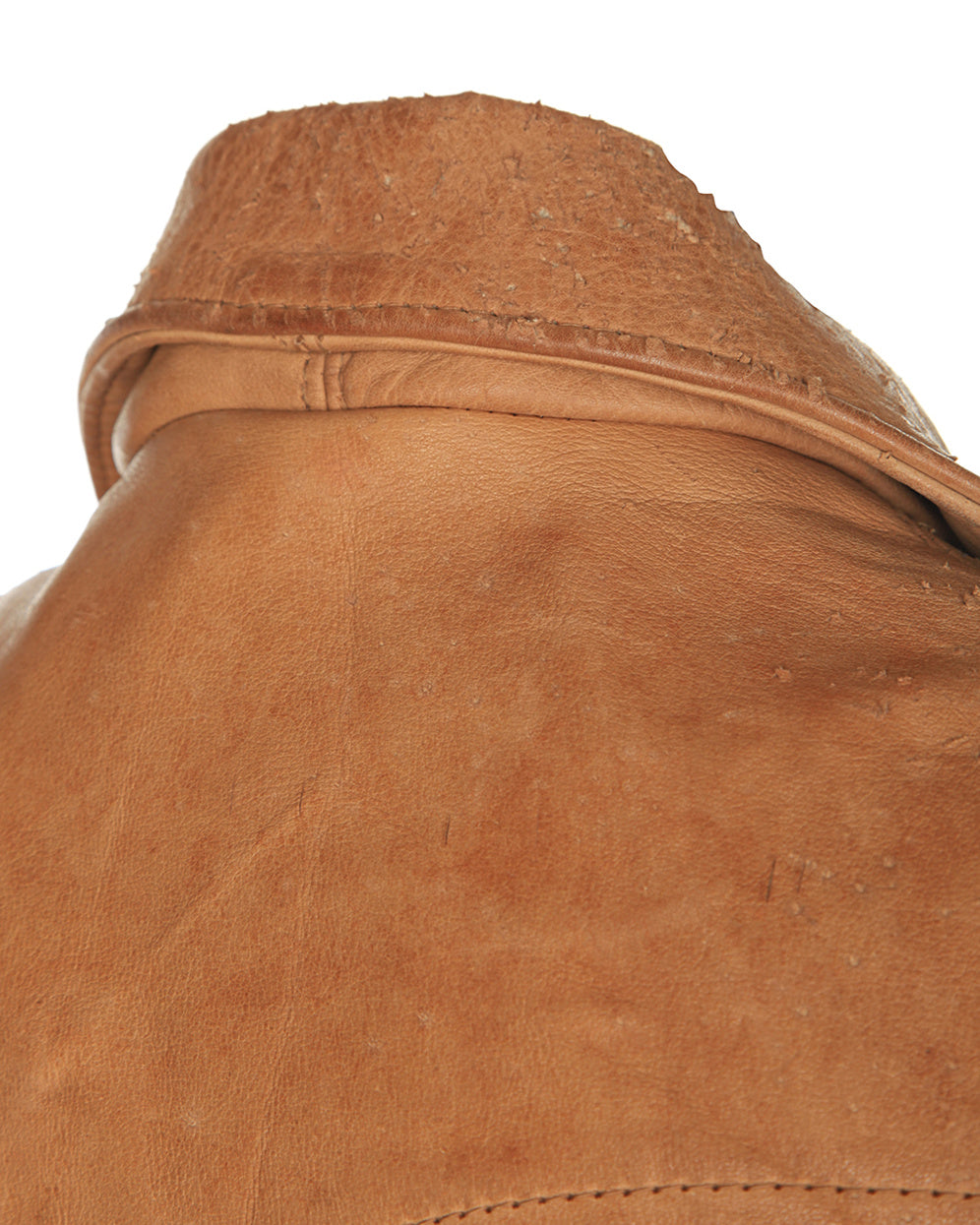 Vintage 70's Tan Western Leather Jacket - S