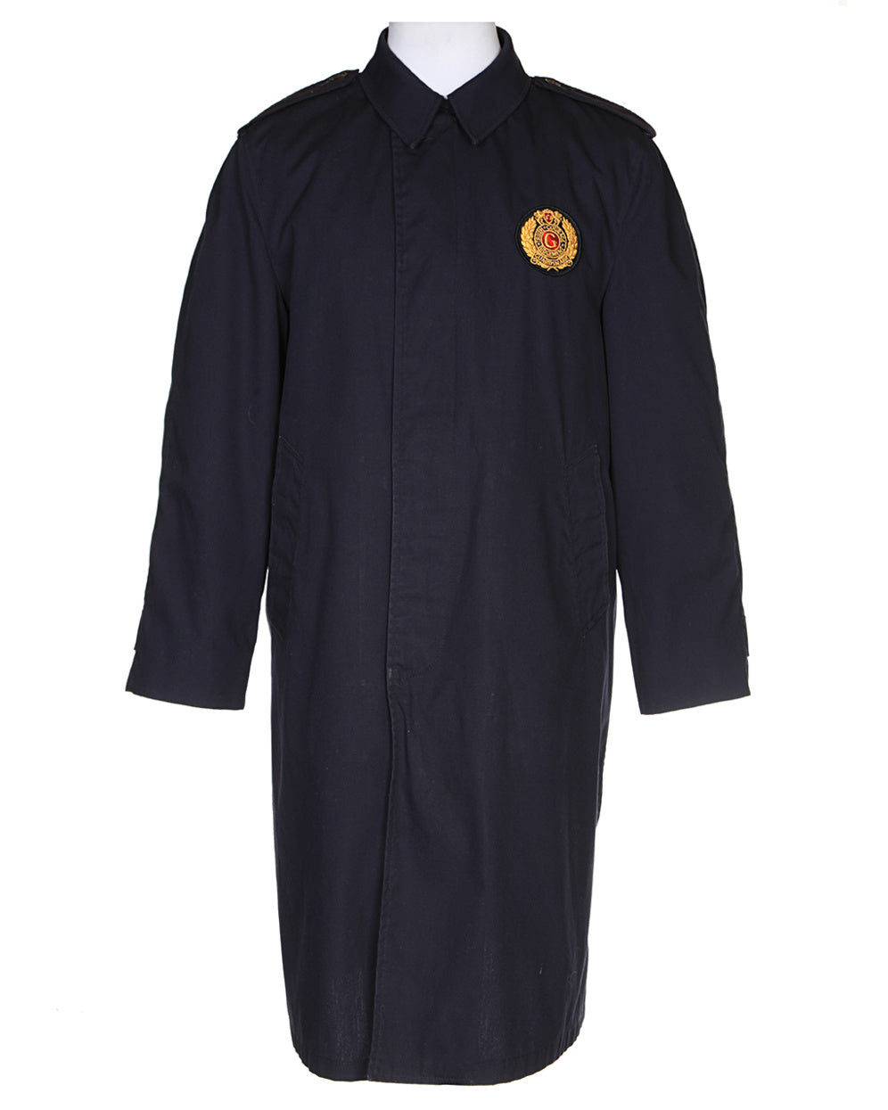 Vintage Blue Mac Guards Military Overcoat - M