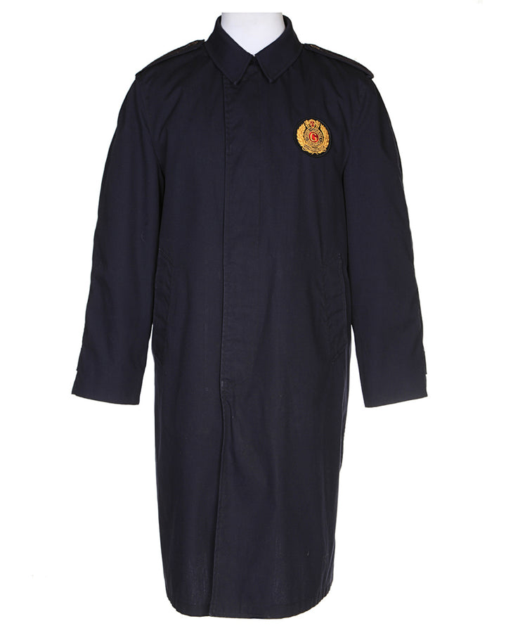 Vintage Blue Mac Guards Military Overcoat - M