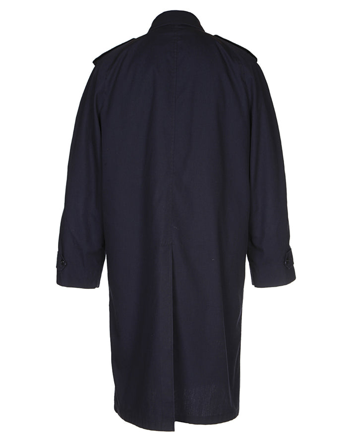 Vintage Blue Mac Guards Military Overcoat - M