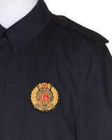 Vintage Blue Mac Guards Military Overcoat - M