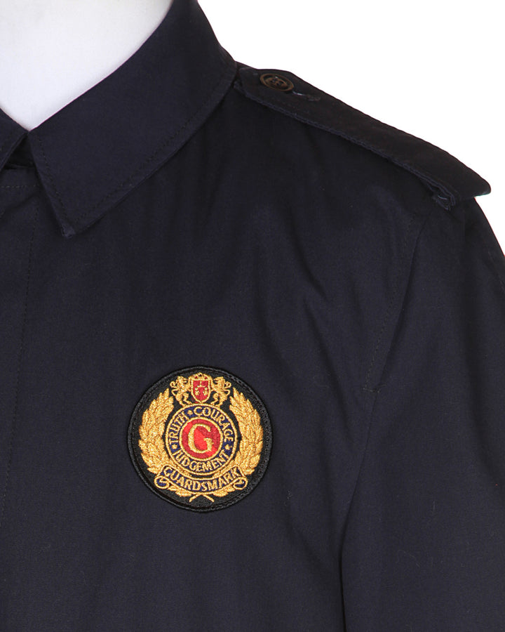 Vintage Blue Mac Guards Military Overcoat - M