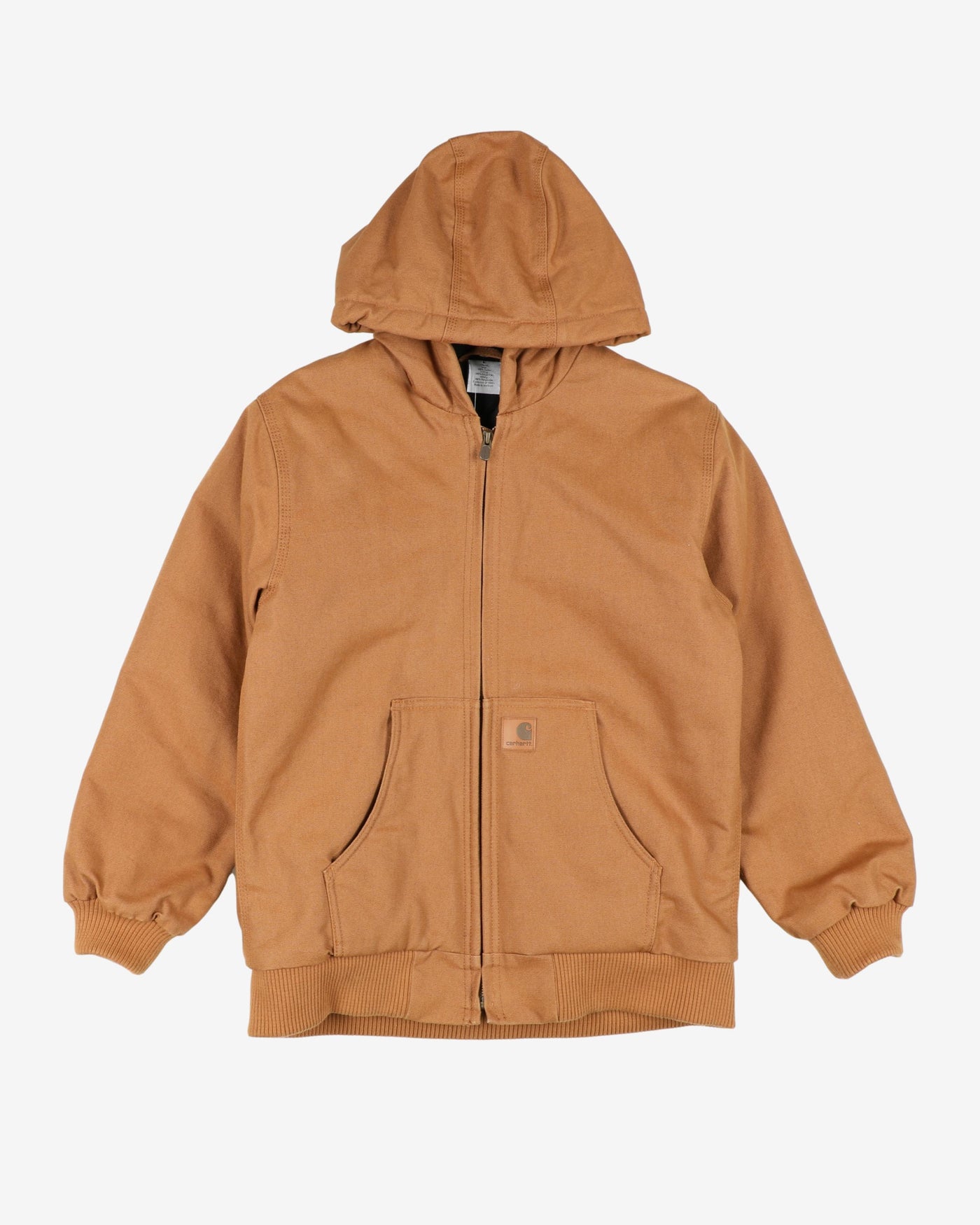 Carhartt Chaqueta deportiva acolchada con forro de franela para hombre,  Carhartt Brown