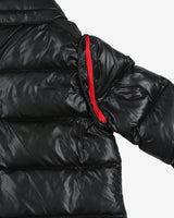 Moncler black chest logo puffa jacket children - 8 Years