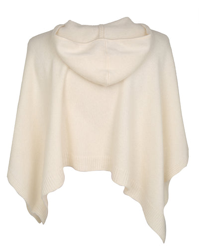 Ralph Lauren Cream Cashmere Knit Hooded Poncho - Age 4
