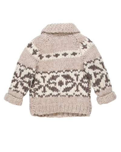 Children's Vintage 70s Chunky Hand knit Cardigan