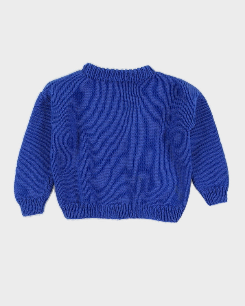 Blue Tweety Hand Knitted Jumper