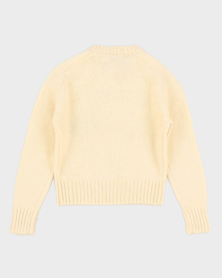 Deadstock 1980s The Bay Cream Wool Knitted Jumper