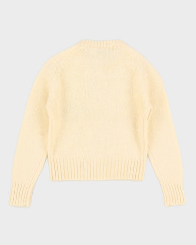 Deadstock 1980s The Bay Cream Wool Knitted Jumper