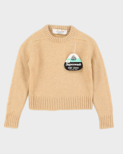 Deadstock 1980s The Bay Beige Wool Knitted Jumper