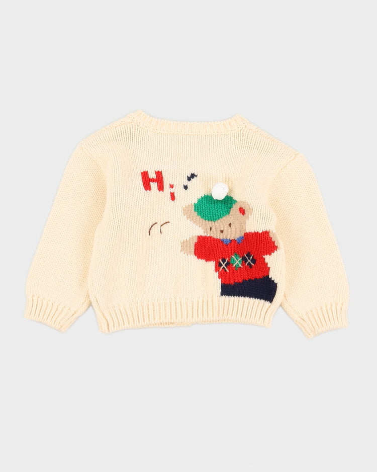 Cream Knitted Cardigan