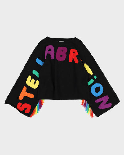 Stella McCartney Black Fringed Knitted Jumper
