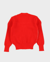 Deadstock Benetton Red Knitted Cardigan