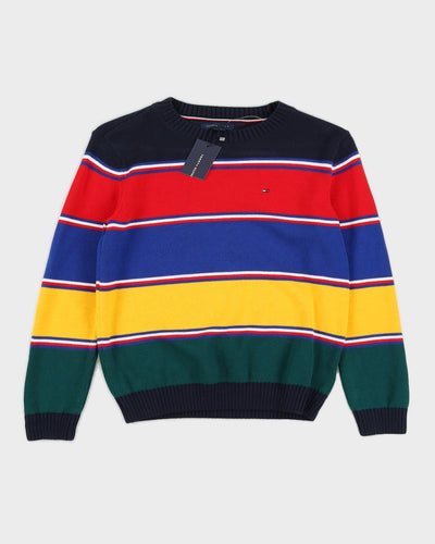 Tommy Hilfiger Blue Striped Knitted Jumper