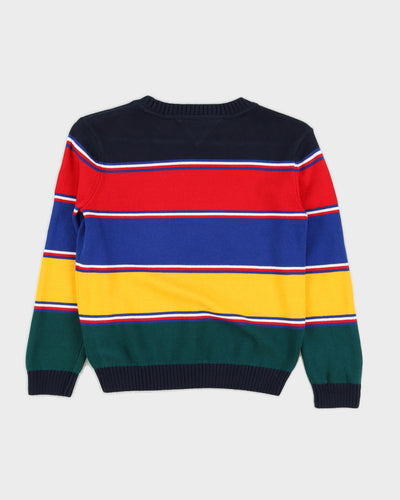 Tommy Hilfiger Blue Striped Knitted Jumper