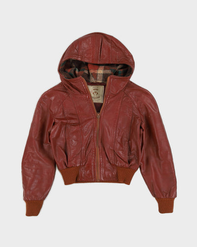 Vintage 1980s Brown Leather Jacket