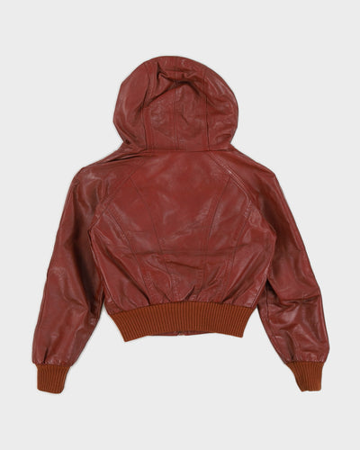 Vintage 1980s Brown Leather Jacket
