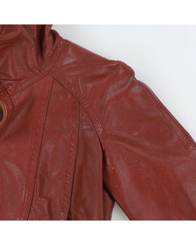 Vintage 1980s Brown Leather Jacket