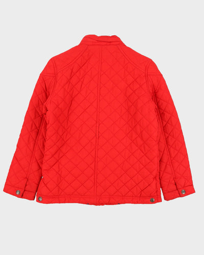 Tommy Hilfiger Red Quilted Fleece Lined Jacket