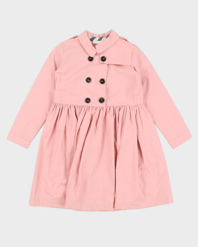 Burberry Pink Double Breasted Dress Jacket