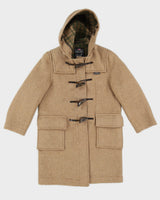Vintage 1970s Camel Beige Wool Kid's Duffle Coat