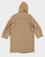 Vintage 1970s Camel Beige Wool Kid's Duffle Coat