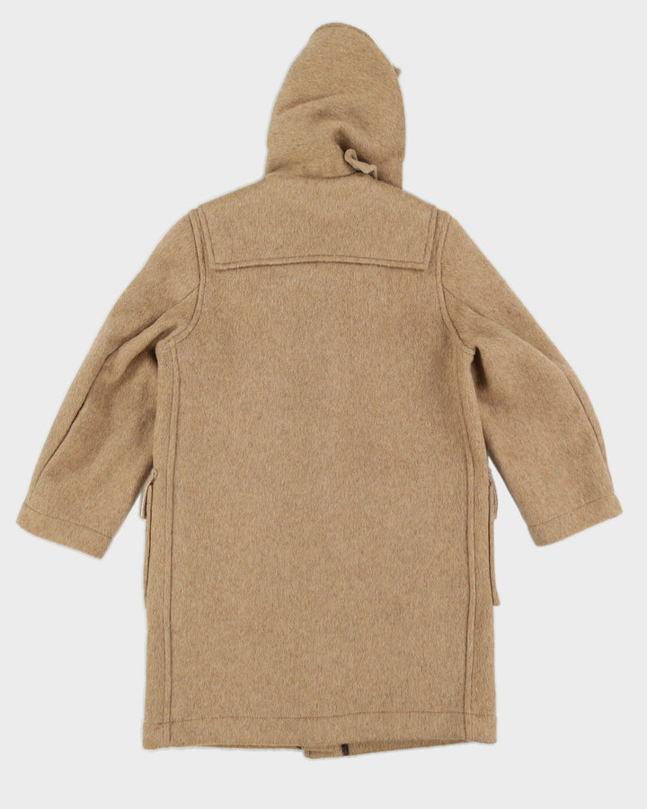 Vintage 1970s Camel Beige Wool Kid's Duffle Coat