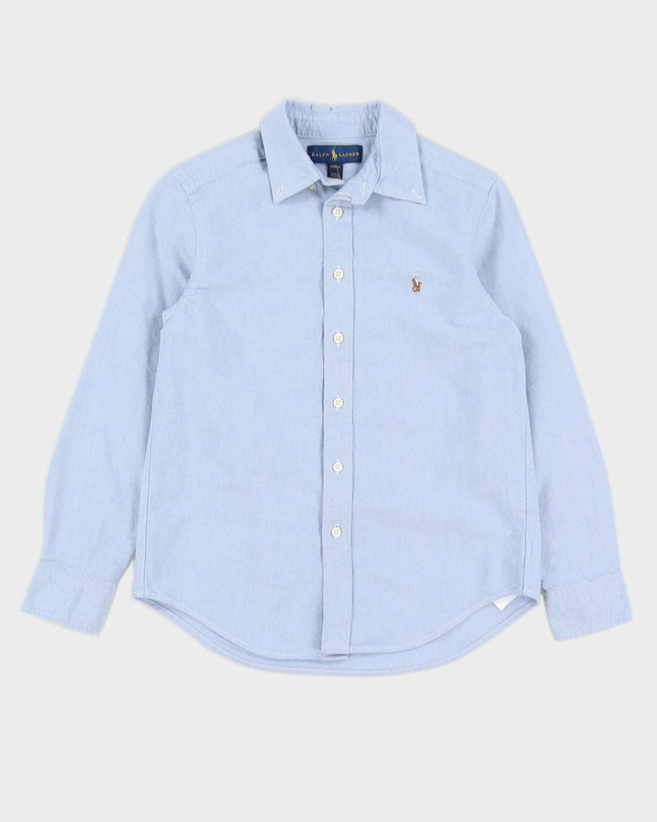 Vintage Kid's Blue Ralph Lauren Collared Shirt