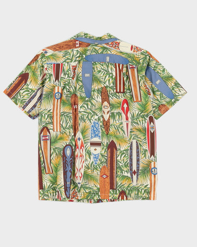 Vintage 1990's Kid's Surf Pattern Hawaiian Shirt