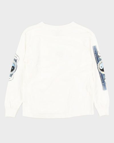 00s White Kid's Surfer Long Sleeve T-Shirt