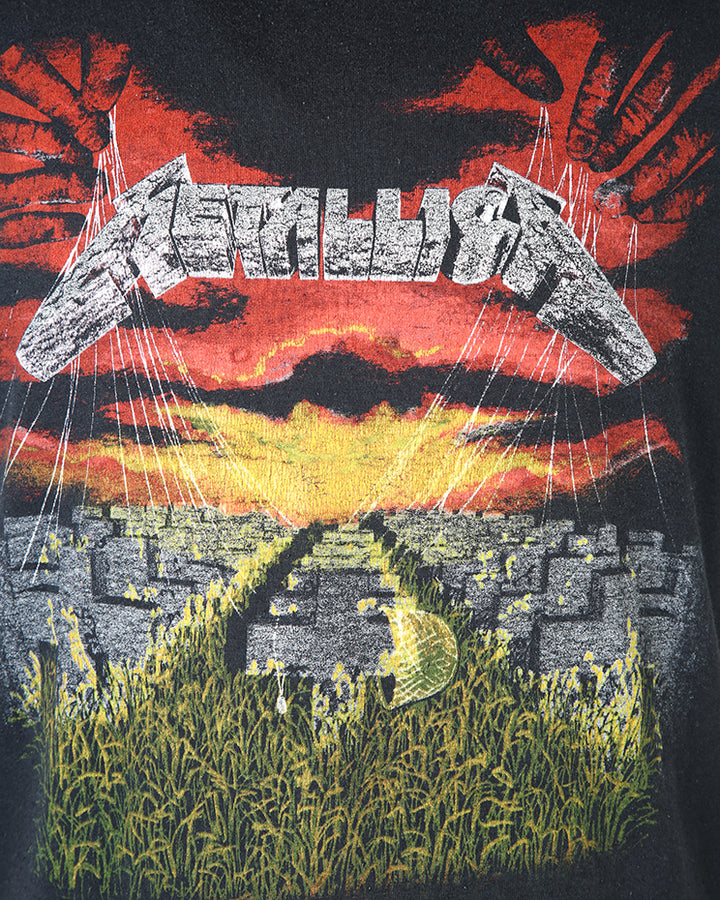 T-Shirt Homme Metallica - Master Of Puppets - 100% Coton - Logo Et Graphisme Avant/Arrière - 11