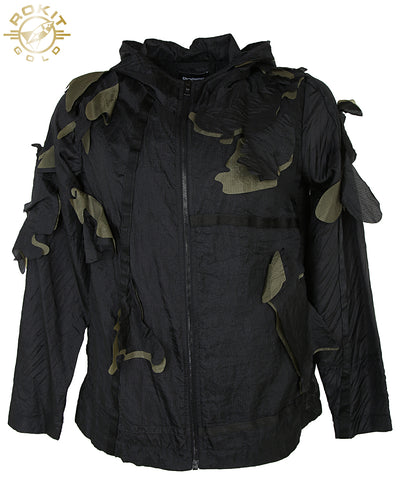 Christopher Raeburn Remade Black Parachute Camouflage Anorak Jacket - S