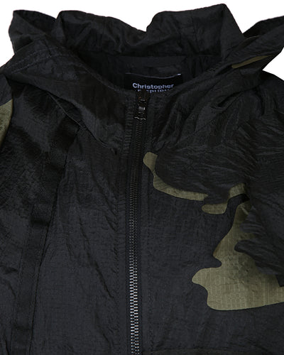 Christopher Raeburn Remade Black Parachute Camouflage Anorak Jacket - S