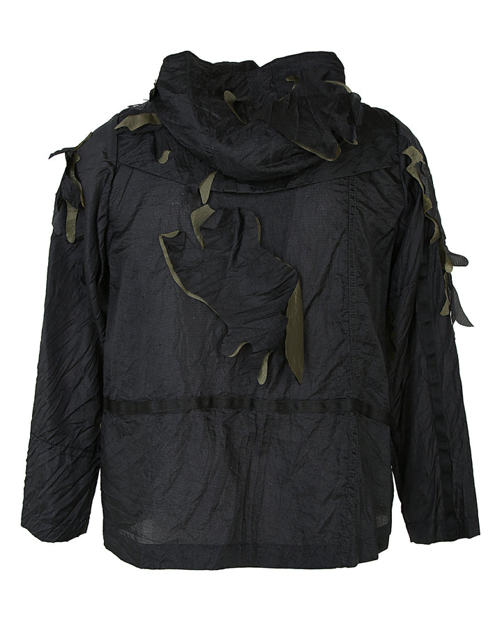 Christopher Raeburn Remade Black Parachute Camouflage Anorak Jacket - S