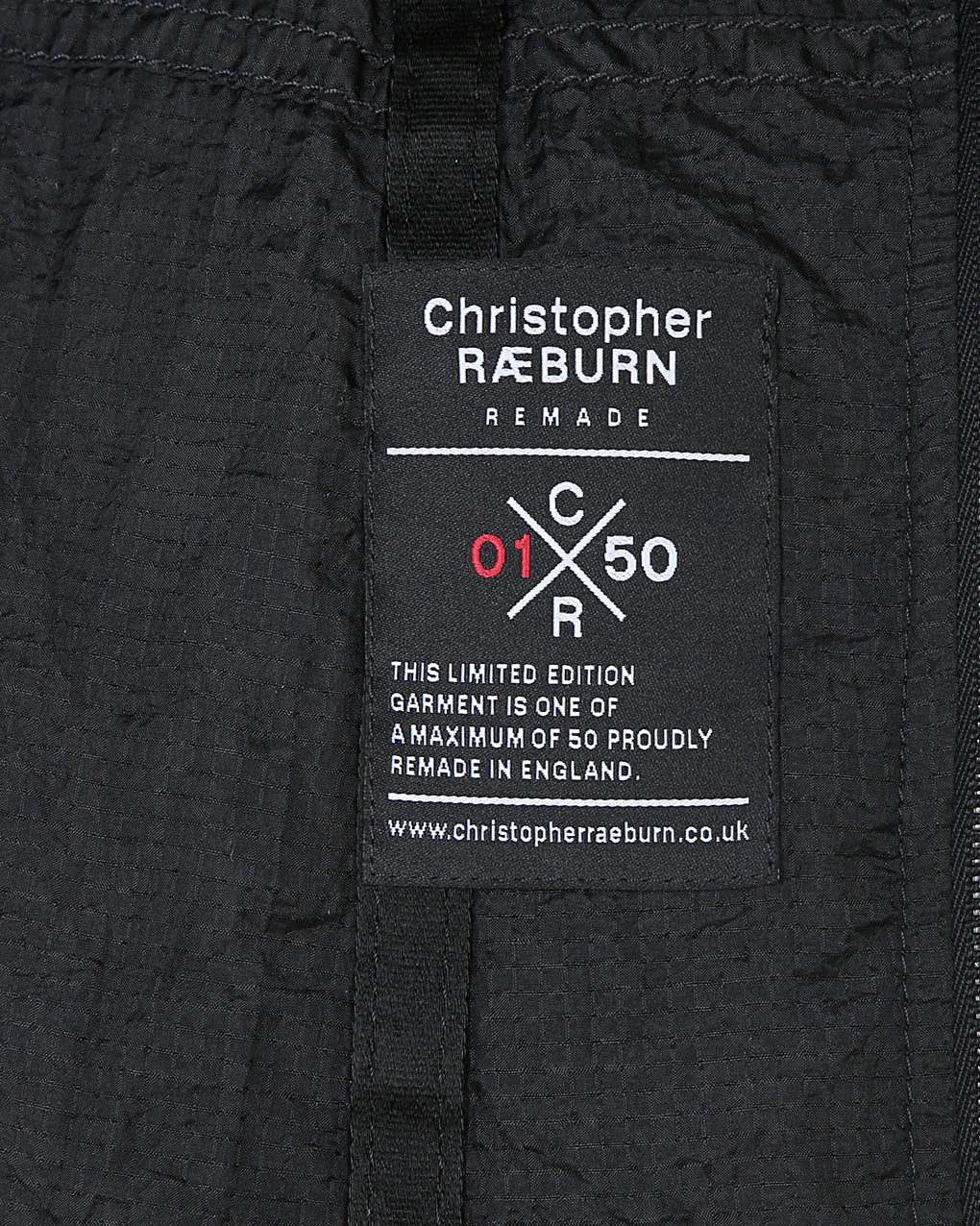 Christopher Raeburn Remade Black Parachute Camouflage Anorak Jacket - S