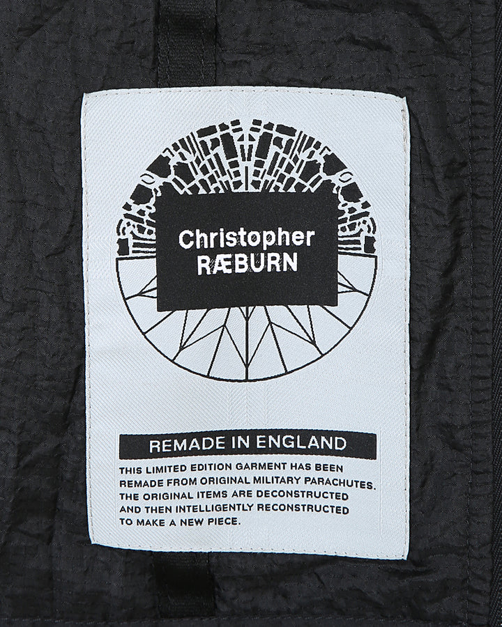 Christopher Raeburn Remade Black Parachute Camouflage Anorak Jacket - S