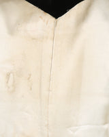 30s Black Velvet Evening Opera Coat - S