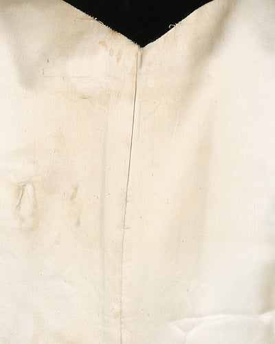 30s Black Velvet Evening Opera Coat - S