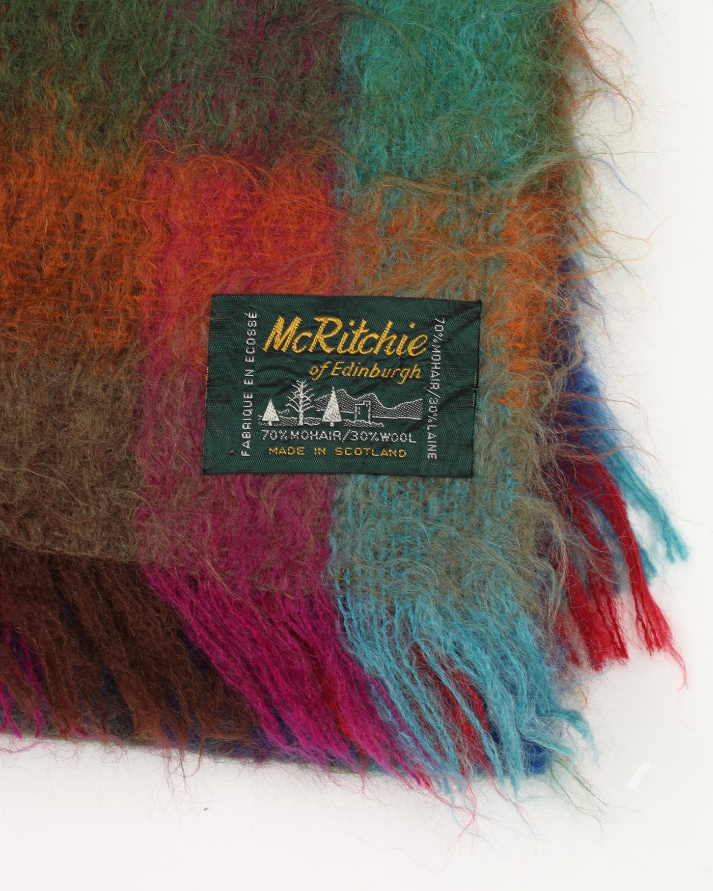McRitchie of Edinburgh mohair throw / shawl