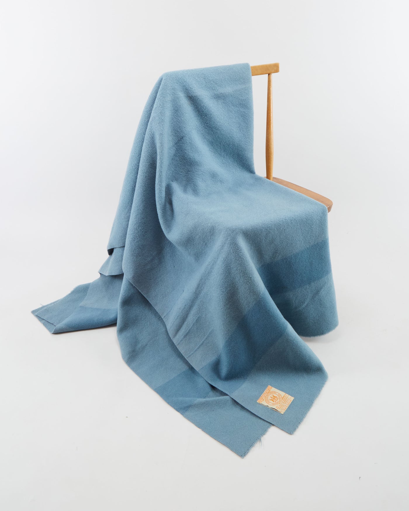 Vintage 1950s Hudson's Bay Blue 4 Point Wool Blanket